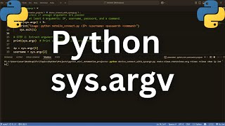 How to USE PYTHON SYS.ARGV (Beginner’s Guide)