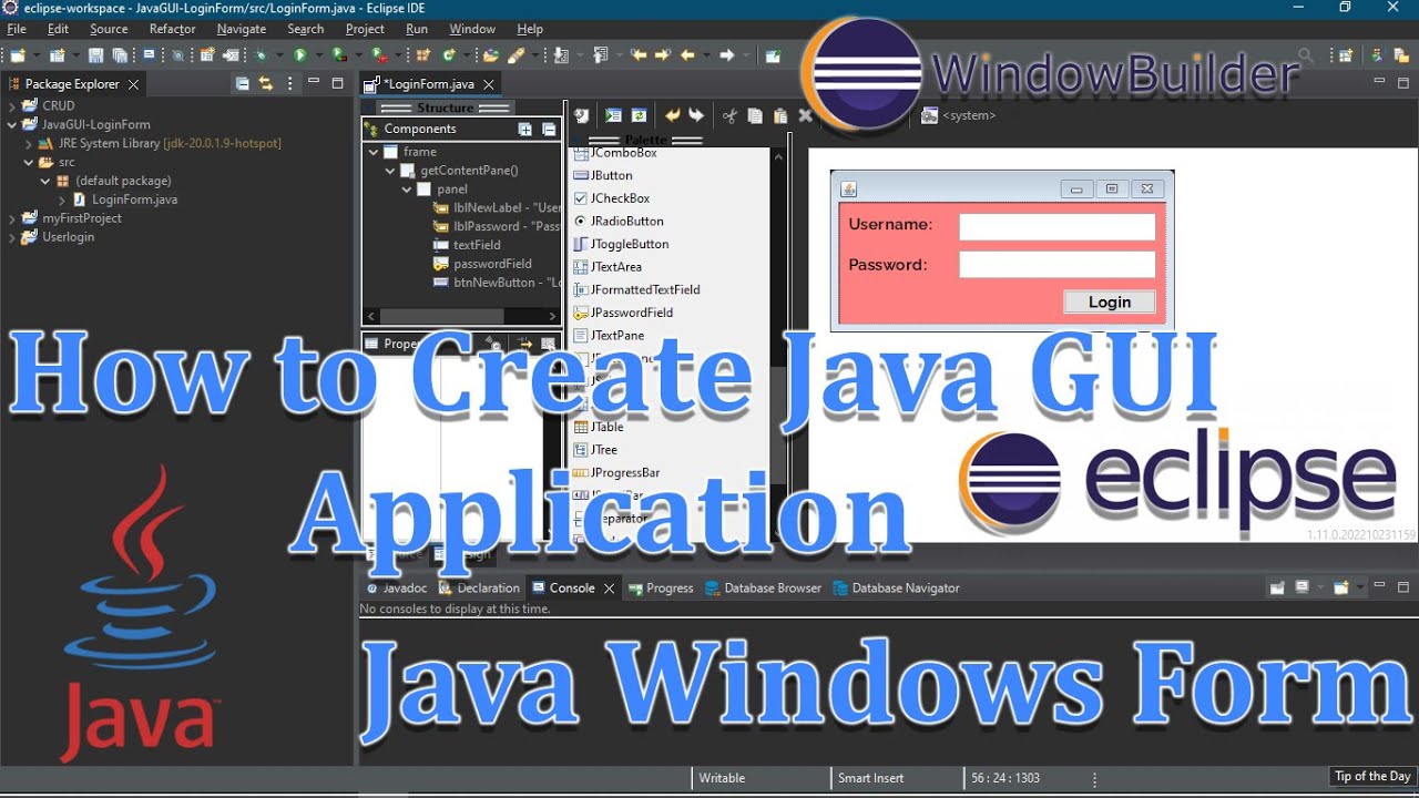Eclipse 2023 How To Create Java Gui Application Java Programming 6