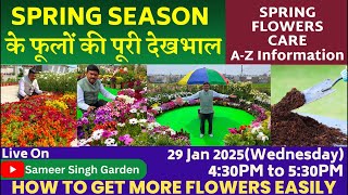 Spring Season के फूलों के पूरी देखभाल || Spring Season Flower Care A-Z information