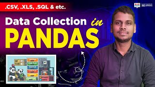 Python Pandas Tutorial : Read Write Excel CSV File and Sql File (Data Collection) | #youtube