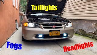 Changing headlights/taillights and New fog lights - Cg6 Accord Build Series (Ep.1)