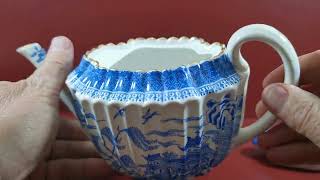 Copeland antique blue and white teapot