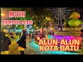 SUASANA ALUN-ALUN KOTA BATU DI MALAM MINGGU TERBARU - ADA PENAMPAKAN POCONG DI BAWAH BIANGLALA