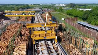 PORTIQUE DE MANUTENTION DE GRUMES CHEZ PIVETEAU BOIS (85)