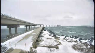 OBX Snow! Live look at Cape Hatteras, NC (EarthCam)