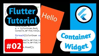 Flutter tutorial | #2 Container widget