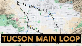 Tucson Main Loop Bike Ride in 10 Minutes (Hyperlapse)