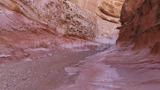 Stock Video - View of desert slot canyon in the San Rafael Swell