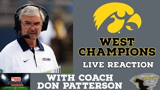 HAWKEYES ARE WEST CHAMPIONS / Iowa LIVE reaction with Coach Don Patterson