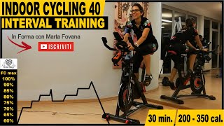 Indoor Cycling Workout - INTERVAL TRAINING - Lezione Completa Spinning Italiano 30 min- -  40