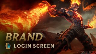 Brand, The Burning Vengeance | Login Screen | Animated 60fps - League of Legends | Wild Rift