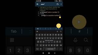program to check positive or negative number in python #shorts #coding #python #programming