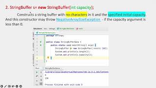 Constructors of String Buffer Class #Stringbuffer