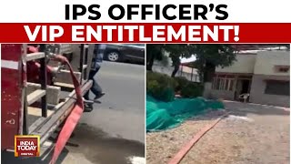 Viral Video Of Fire Brigade Filling Water Tank At IPS Officer's House Sparks Row