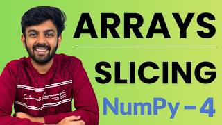 Arrays Slicing | Ep-4 NumPy | Python for AI DS | code io - Tamil