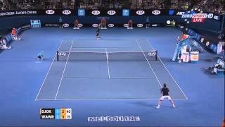 Djokovic vs. Wawrinka - Australian open 2013 R4 Highlights (HD)