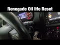 2016 Jeep Renegade Oil Maintenance Required Reset