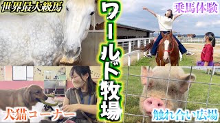 【天国】ワールド牧場！！自然の中で動物と触れ合えるなんて最高すぎ！！！