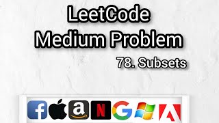 78. Subsets || LeetCode || Backtracking || Amazon Interview Question || Competitive Programming