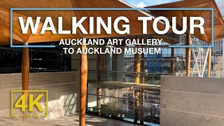 [4k] Auckland Art Gallery Toi o Tāmaki walking tour to Auckland Museum -  New Zealand | Aotearoa