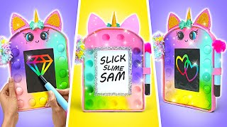 Sparkle Your School Supplies with a Unicorn Board! ✨🦄 | DIY Fun with Slick Slime Sam's Maker World