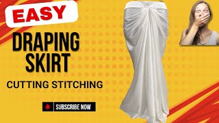 Draping Skirt Cutting And Stitching Full Tutorial