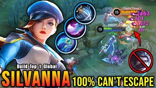 100% Can't Escape!! New Silvanna Hybrid Build Insane 23 Kills!! - Build Top 1 Global Silvanna ~ MLBB