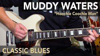 Learn "Hoochie Coochie Man" Muddy Waters guitar lesson tutorial - EASY BLUES