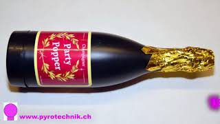 Champagnerflasche Konfettikanone