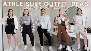 Summer to Fall ATHLEISURE OUTFIT IDEAS | comfy casual athleisure outfits to wear in the fall!