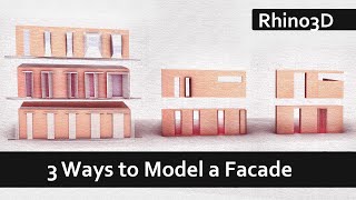 3 Ways to Model a Facade in Rhino3D