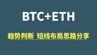 【5月09日】BTC+ETH：趋势判断，短线布局思路！