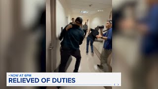 ICE agent relieved of duties after confrontation at federal building caught on video