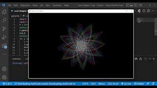Python Turtle Graphics - 26 | Cool Shape Drawing | Python Turtle Coding Video | Learnonpy |