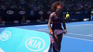 Serena Williams Destroys Racquet | Australian Open 2013