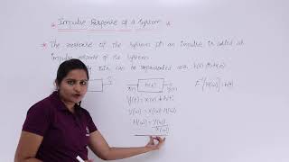 Impulse Response & Transfer Function of a System