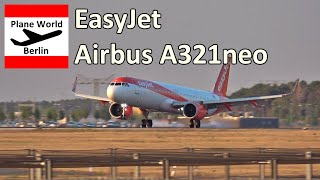 EasyJet Airbus A321neo *OE-ISE* evening landing at Berlin Brandenburg Airport