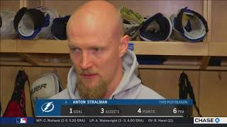 Anton Stralman -- Tampa Bay Lightning vs. Washington Capitals Game 2 05/13/2018