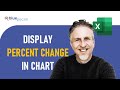 Show Percentage Change (Increase & Decrease) in Column Chart | Show Variance in Excel Chart