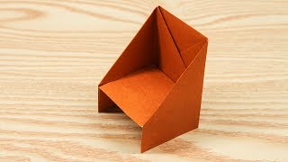 Easy Origami Chair - How to Make Chair Step by Step