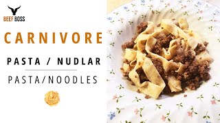 Carnivore Pasta / Noodles the Easy Way (2 ingredients) | Beef Boss