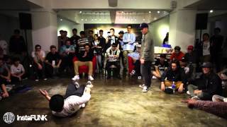 InstaFUNK 2015 Popping \u0026 Locking Battle - Lil' 3 vs Yelow (smooth boogie) - Popping Best 8