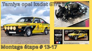 Tamiya Opel kadet GT/E. MB-01. Montage étape # 13-17.