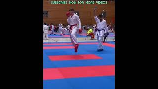 🥋what a amazing ura mawashi😱🥋#shorts#karate#kumite#match