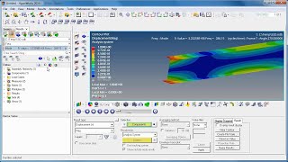 Abaqus - Steady State Dynamics Setup using HyperMesh(SSD, FRF, Frequency Response Function)