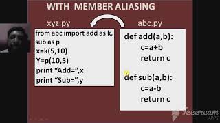 CS Chapter-3: Using python libraries- Member Aliasing-3