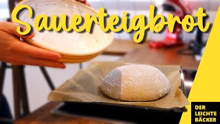 Sauerteigbrot für Anfänger | Weizen-Roggen-Mischbrot mit Sauerteig