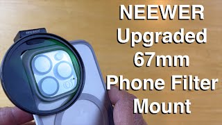 NEEWER Upgraded 67mm Phone Filter Mount