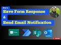 How to save MS Forms Responses to SharePoint Lists and Send Email Notification using Power Automate.