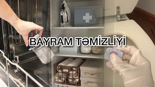 BAYRAM TƏMİZLİYİ 🧹🧺 • dərin təmizlik etdim #vlog #temizlik #keşfet #cleaning